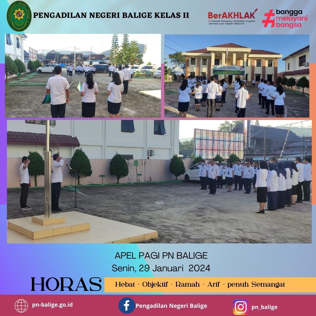 APEL SORE PN BALIGE PADA HARI SENIN, 29  JANUARI 2024